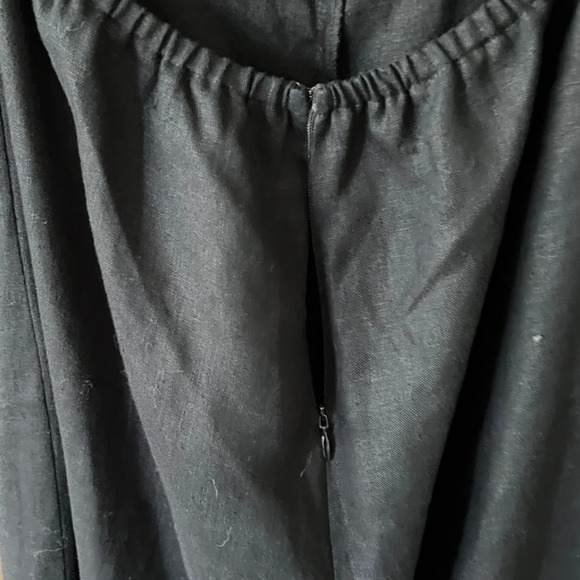 Reformation Autumn Linen Black Adjustable Strap Jumpsuit Size 6 EUC - Picture 7 of 9